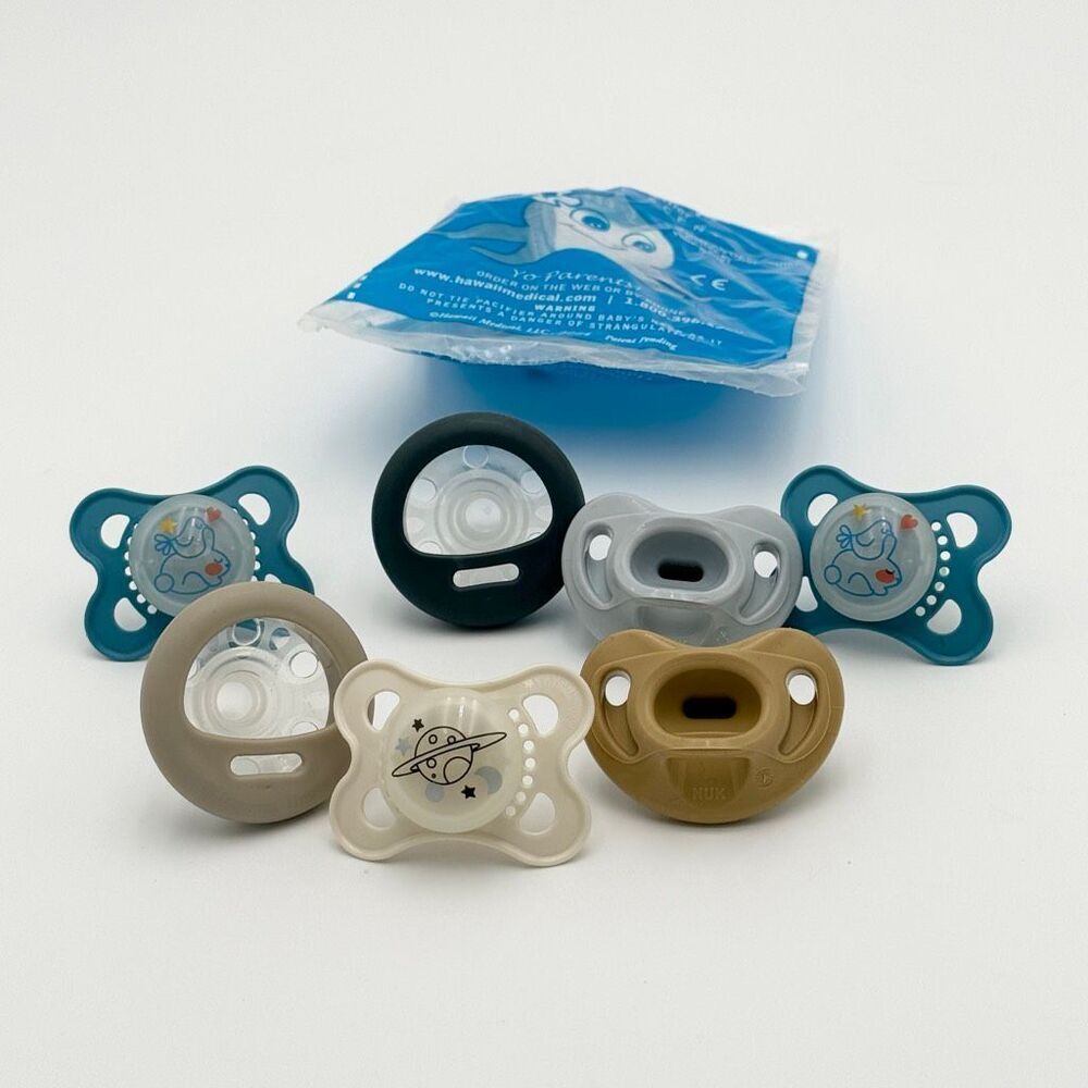 Mixed Lot of 8 Pacifiers Soothers Binkies Tommy Tippee Nuk Mam Avent Gumdrop 0-6